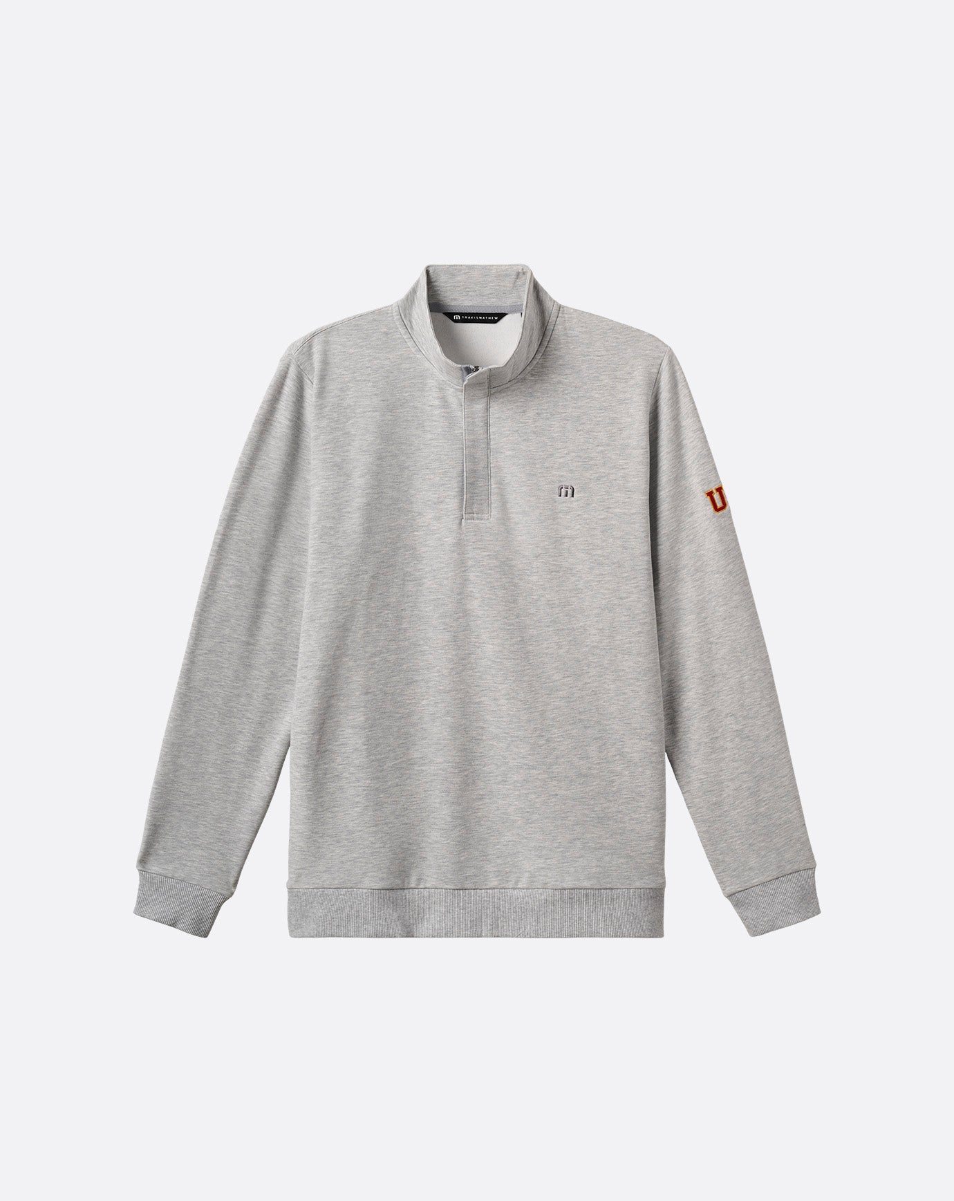 TravisMathew | USC Cloud Quarter Zip 2.0 - Heather Light Grey