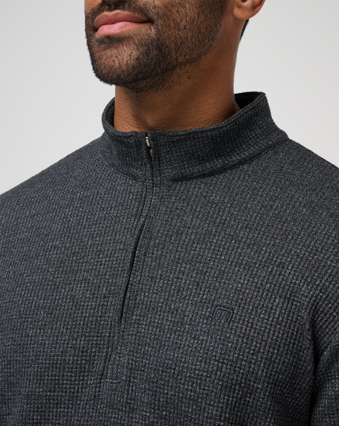 TravisMathew | Last Sunset Quarter Zip - Heather Dark Grey