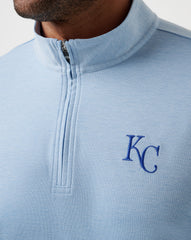 TravisMathew | Kansas City Roayals Time To Tailgate Quarter Zip - Heather Blue
