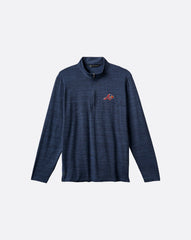 TravisMathew | Atlanta Braves The Heater Quarter Zip - Vintage Indigo/Black