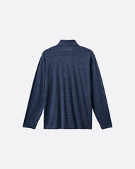 TravisMathew | Atlanta Braves The Heater Quarter Zip - Vintage Indigo/Black