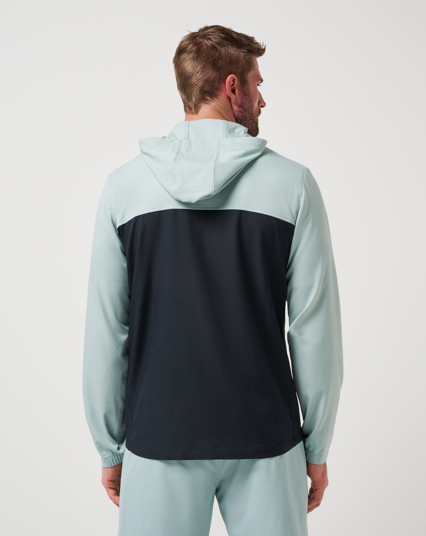 TravisMathew | Coin Toss Quarter Zip Hoodie - Gray Mist