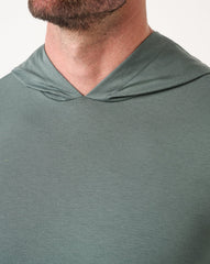 TravisMathew | Performance Jersey Hoodie - Balsam Green