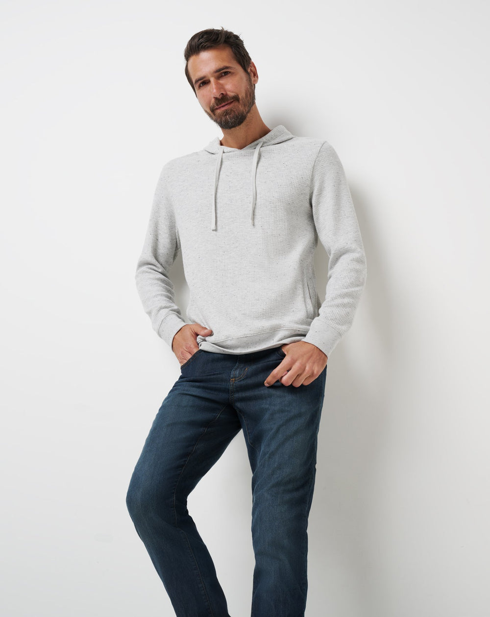 TravisMathew | Cloud Waffle Hoodie - Light Grey