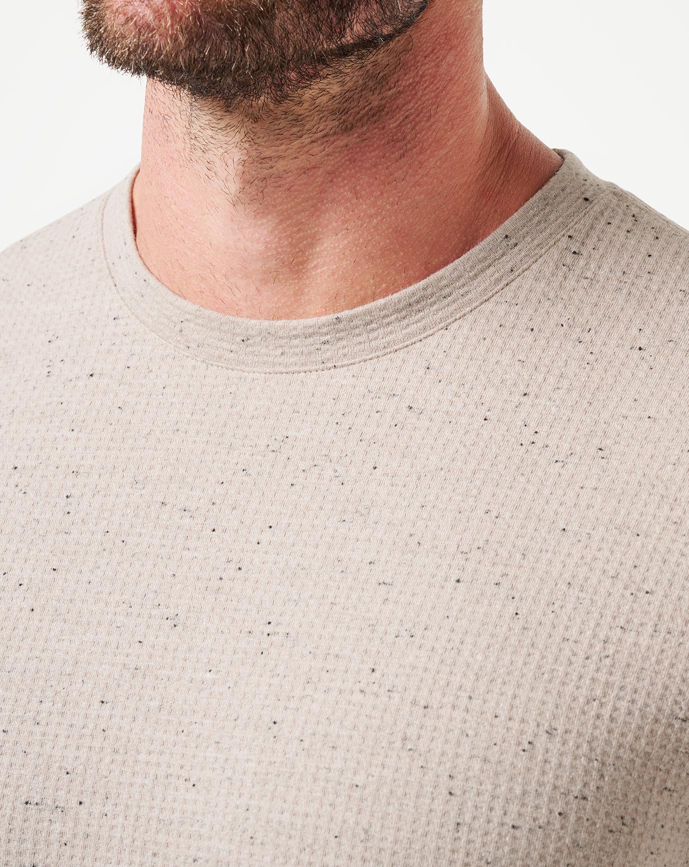 TravisMathew | Cloud Waffle Crew - Oxford Tan