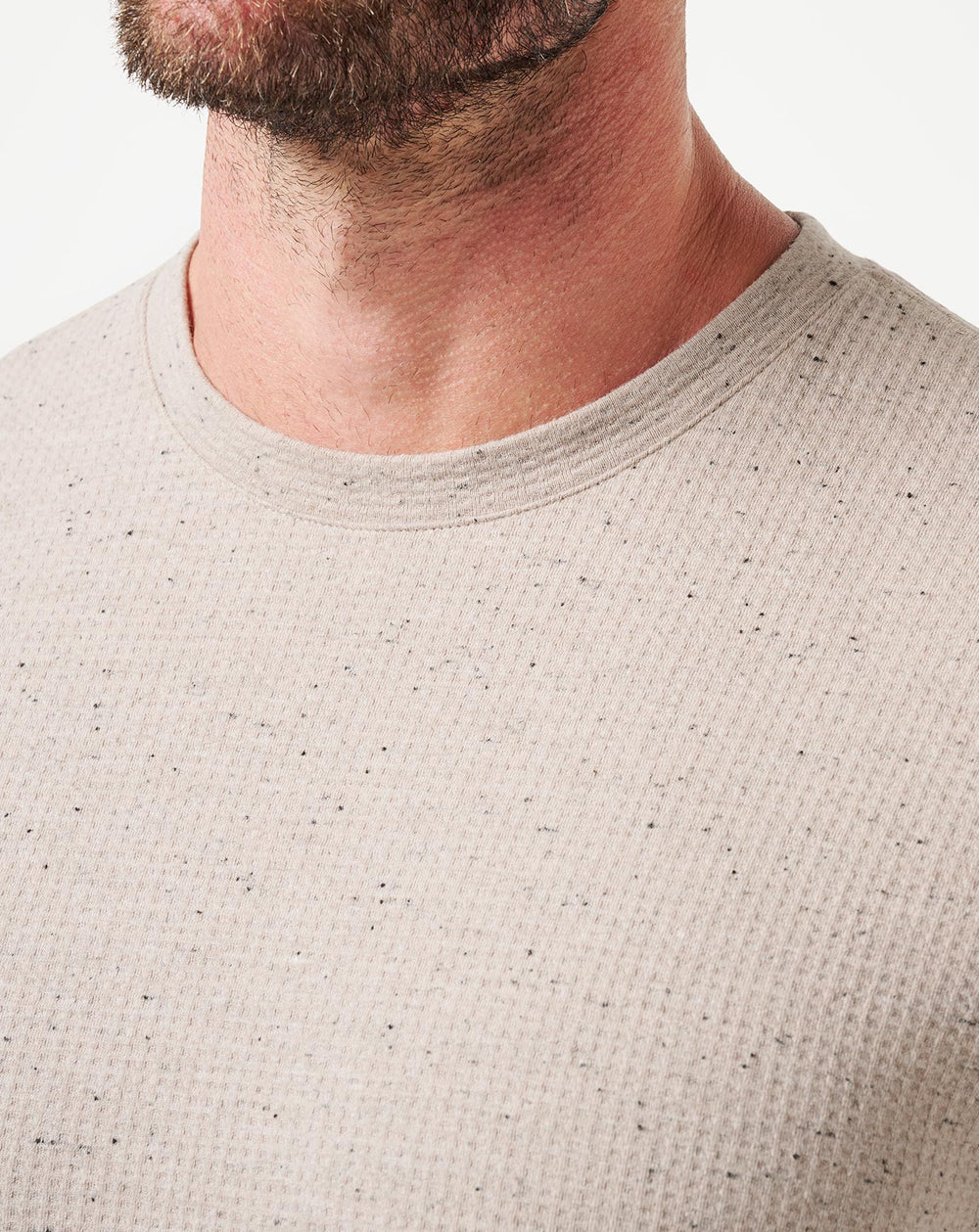 TravisMathew | Cloud Waffle Crew - Oxford Tan