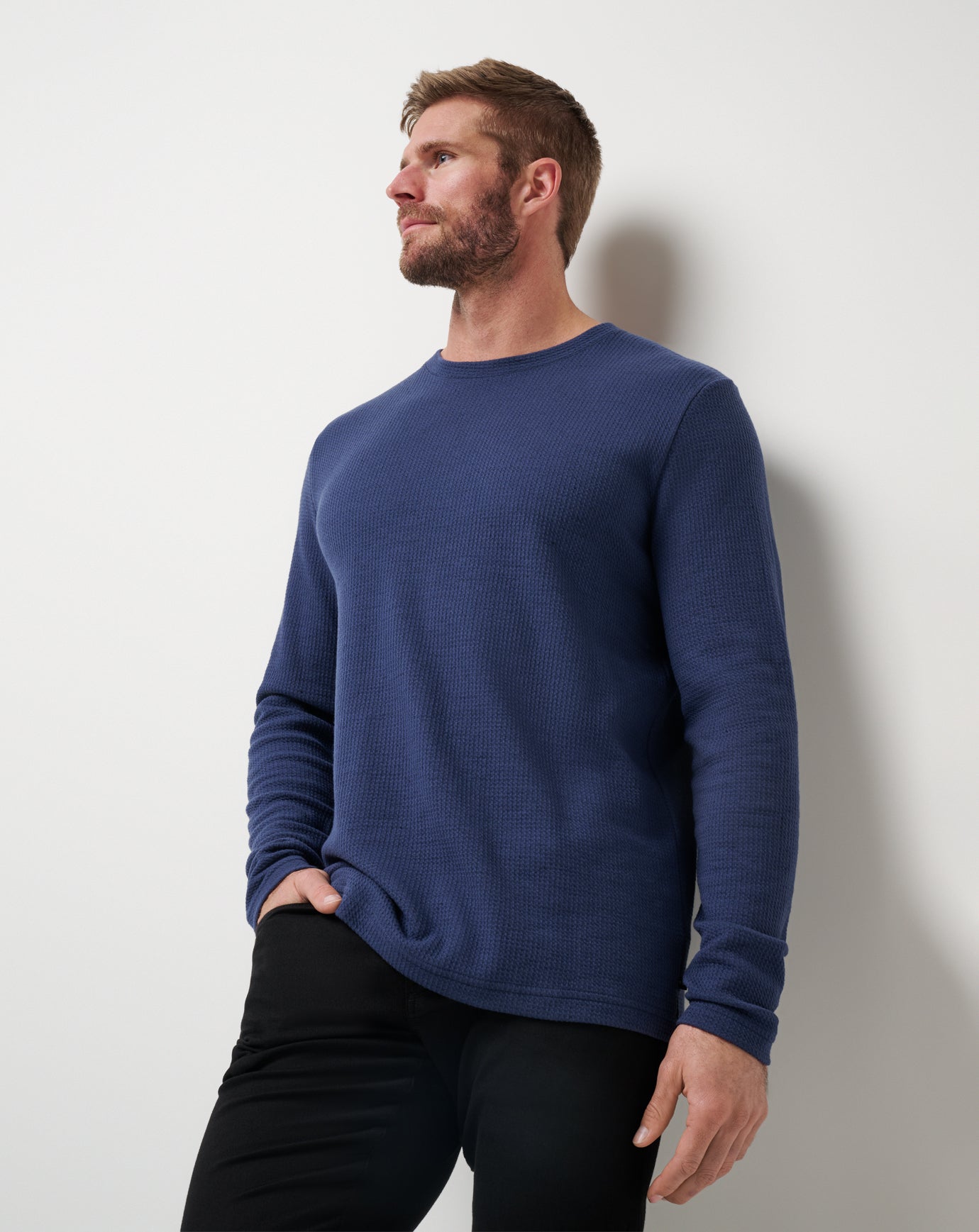 TravisMathew | Cloud Waffle Crew - Mood Indigo