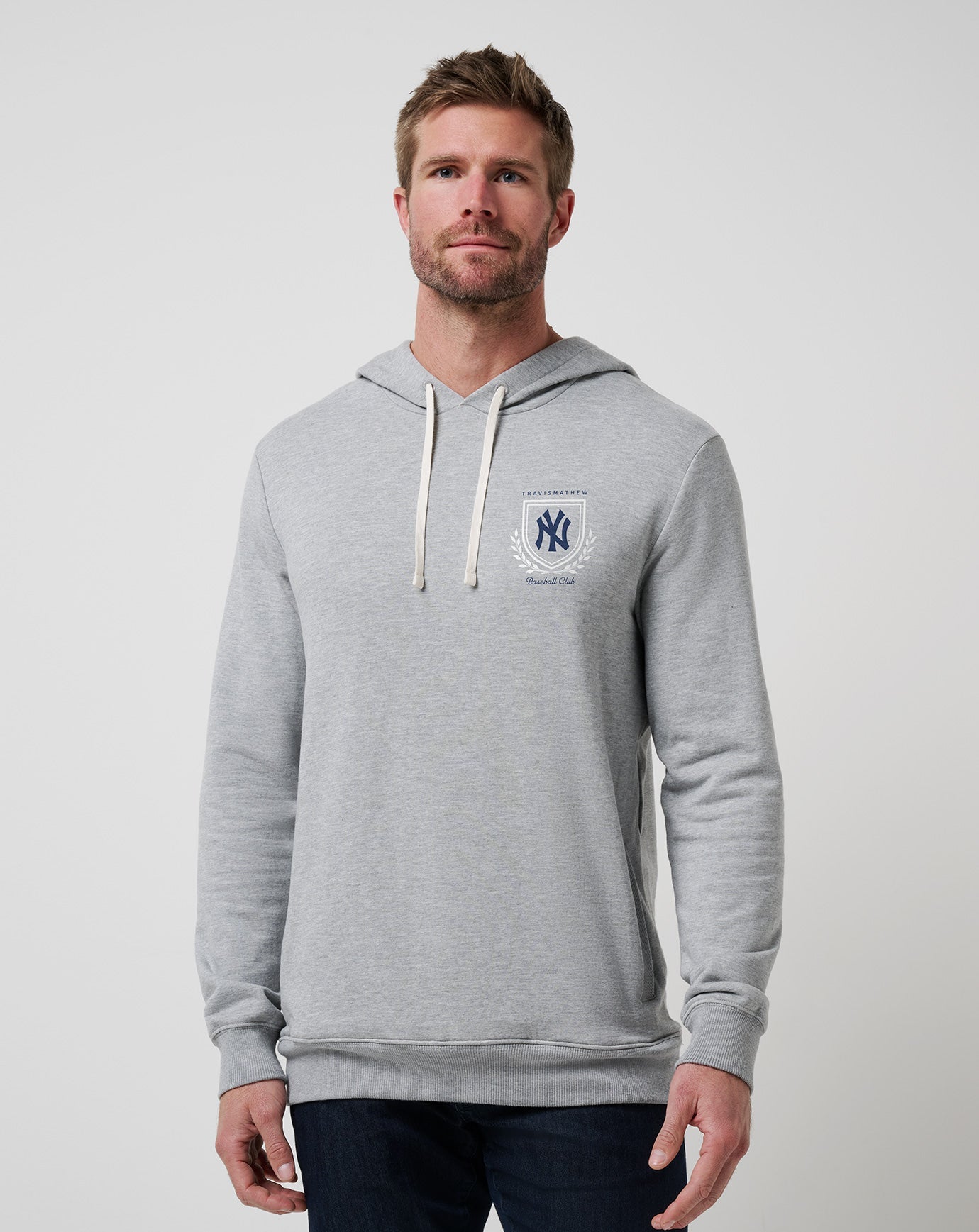 TravisMathew | New York Yankees Stadium Hoodie - Heather Grey