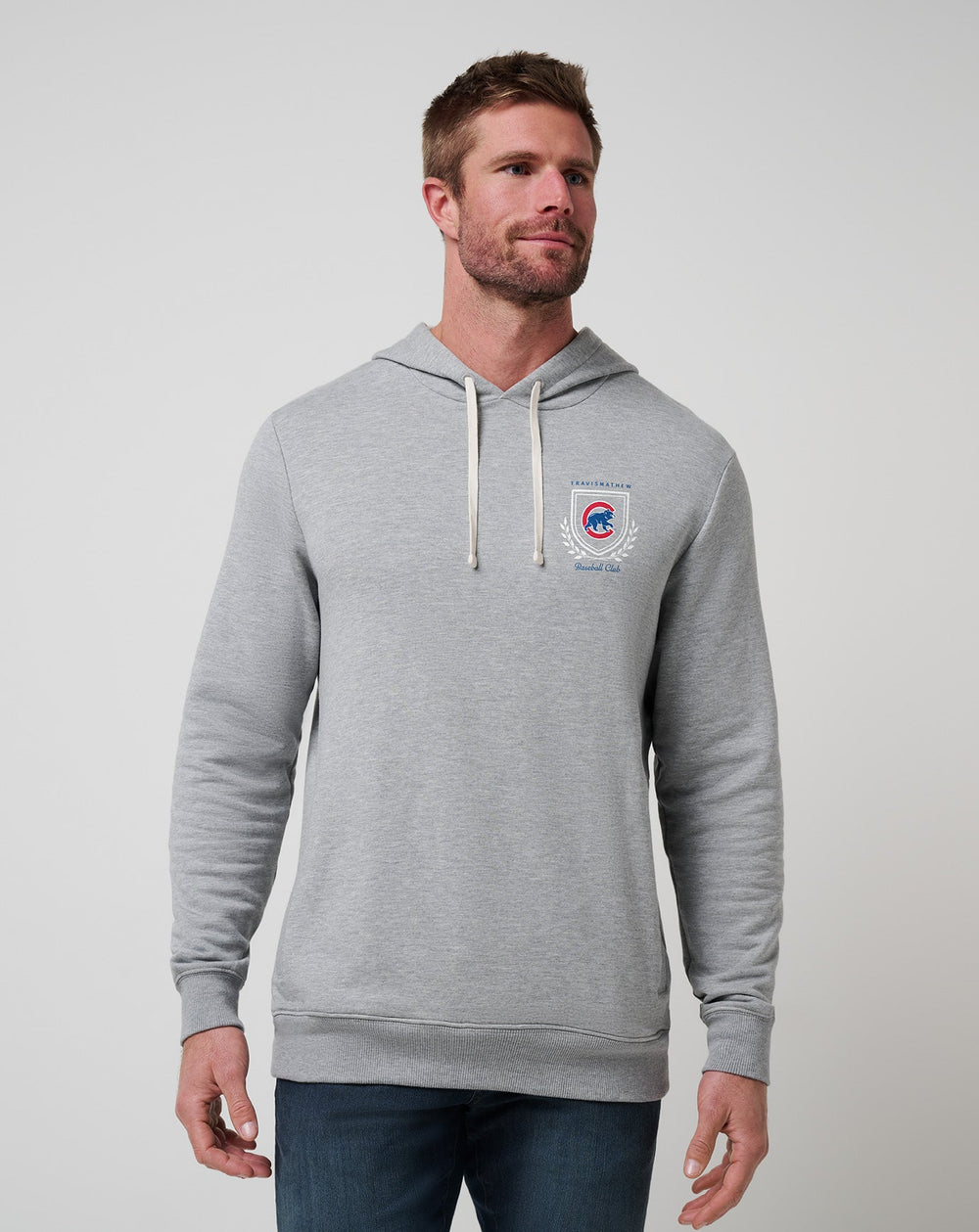TravisMathew | Chicago Cubs Stadium Hoodie - Heather Grey
