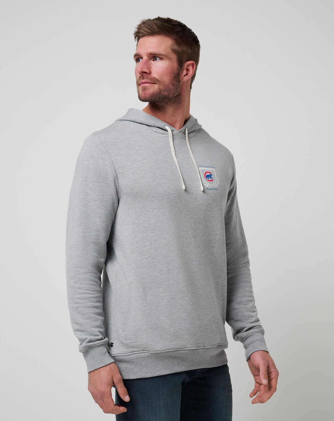 TravisMathew | Chicago Cubs Stadium Hoodie - Heather Grey