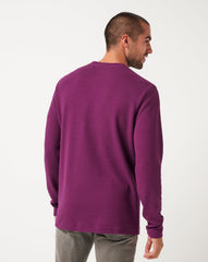 TravisMathew | Burnley Cloud Waffle Crew - Claret