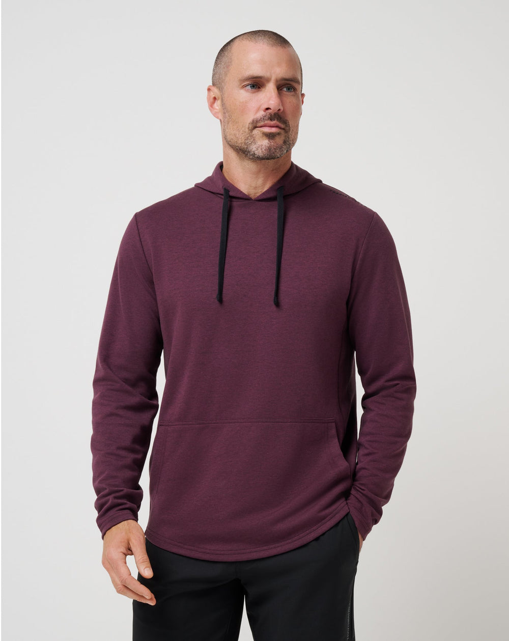 TravisMathew | Upgraded Tech Hoodie - Heather Mauve Wine