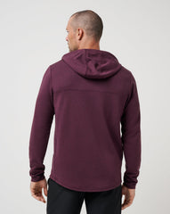 TravisMathew | Upgraded Tech Hoodie - Heather Mauve Wine
