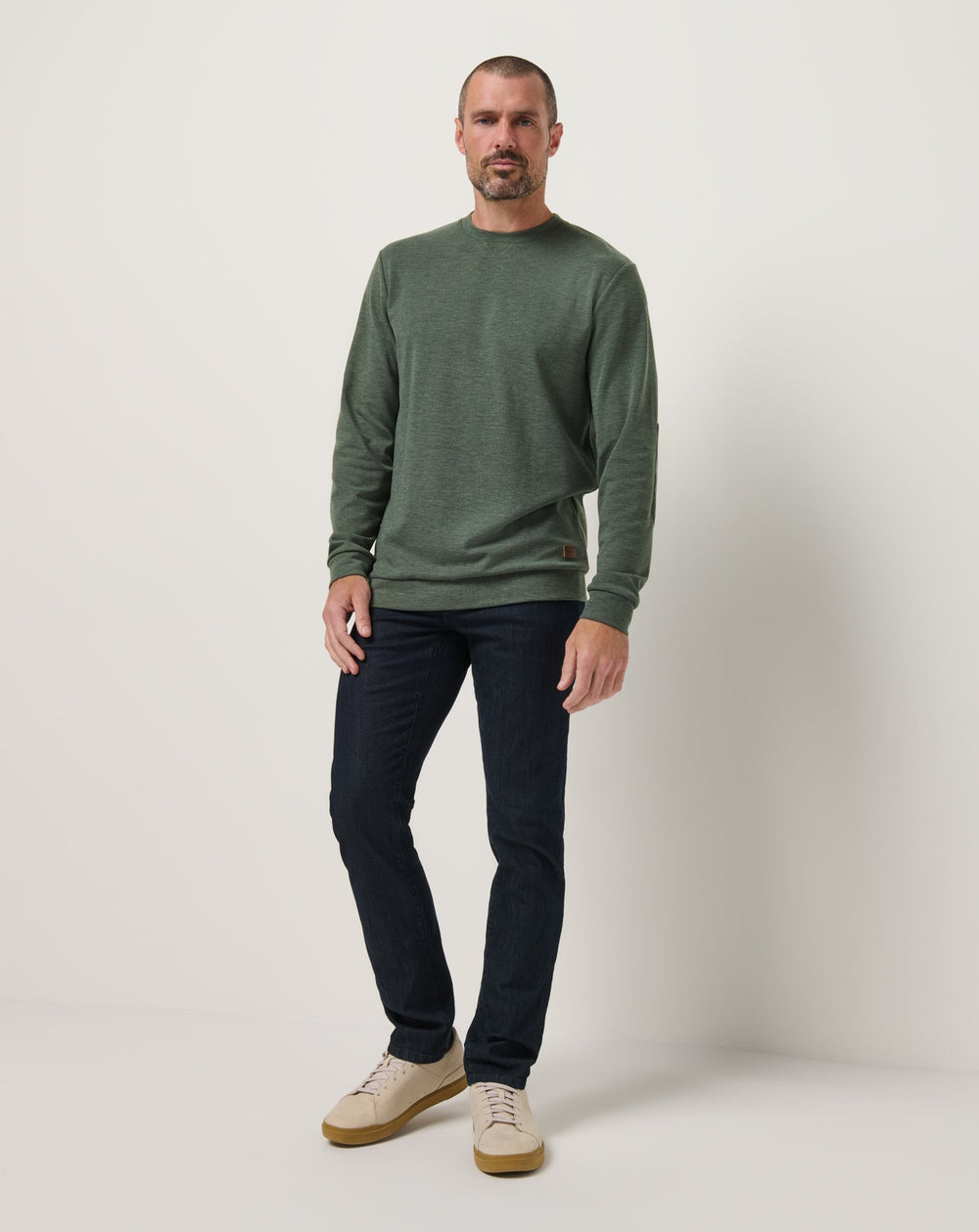 TravisMathew | Cloud Sweater - Heather Dark Olive