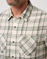 TravisMathew | Cloud Flannel Plaid Button-Up - Birch