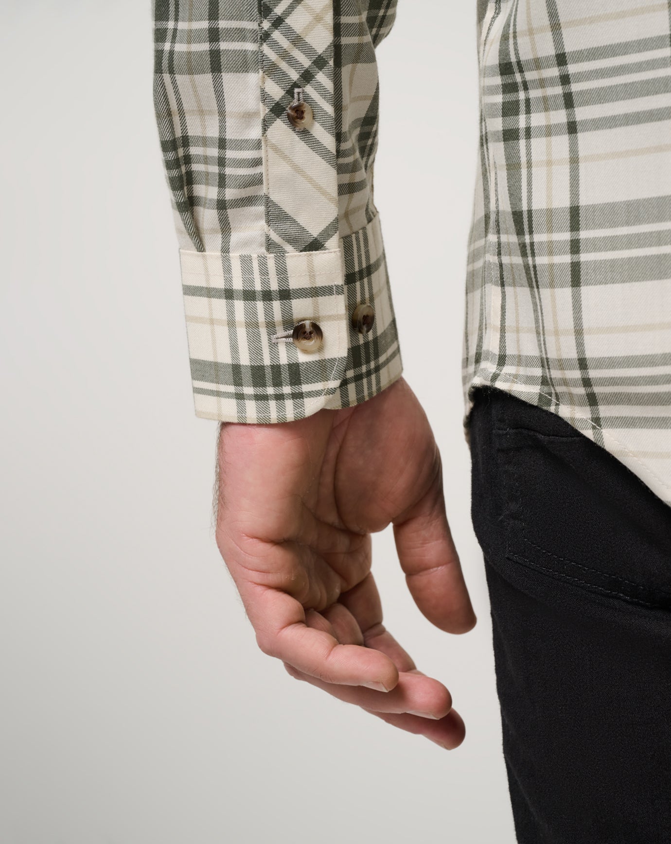TravisMathew | Cloud Flannel Plaid Button-Up - Birch