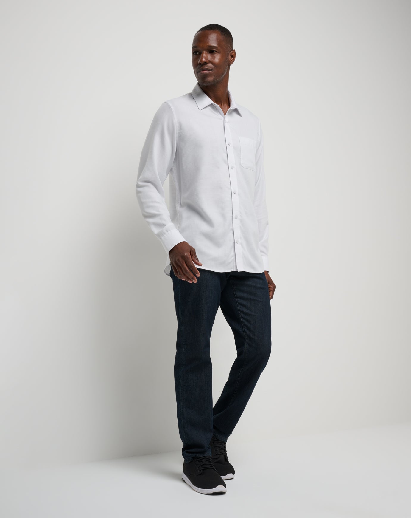 TravisMathew | Little Leary Button-Up - White