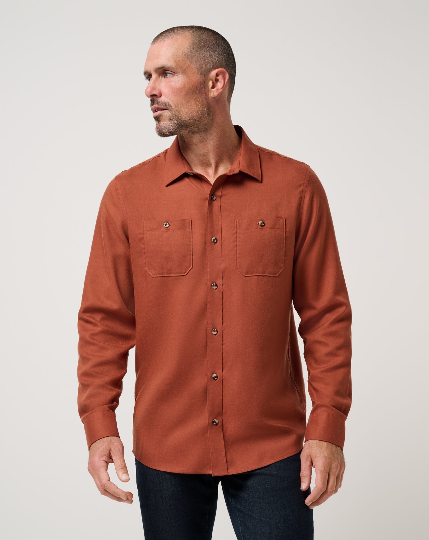 TravisMathew | Cloud Flannel Button-Up - Maple