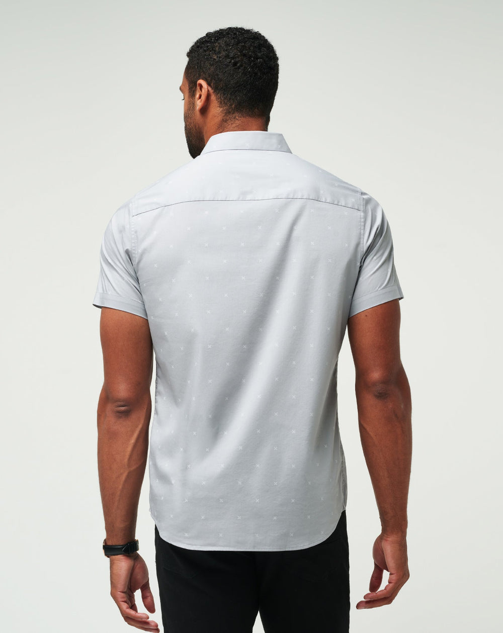 TravisMathew | Across The Pond Button-Up - Heather Sleet