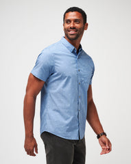 TravisMathew | Wind It In Button-Up - Heather Quiet Harbor