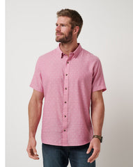 TravisMathew | Early Check In Button-Up - Heather Rose Wine