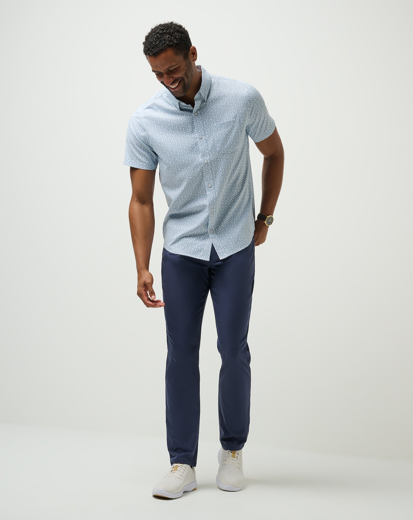 TravisMathew | Techwoven Country Mile Button-Up - White