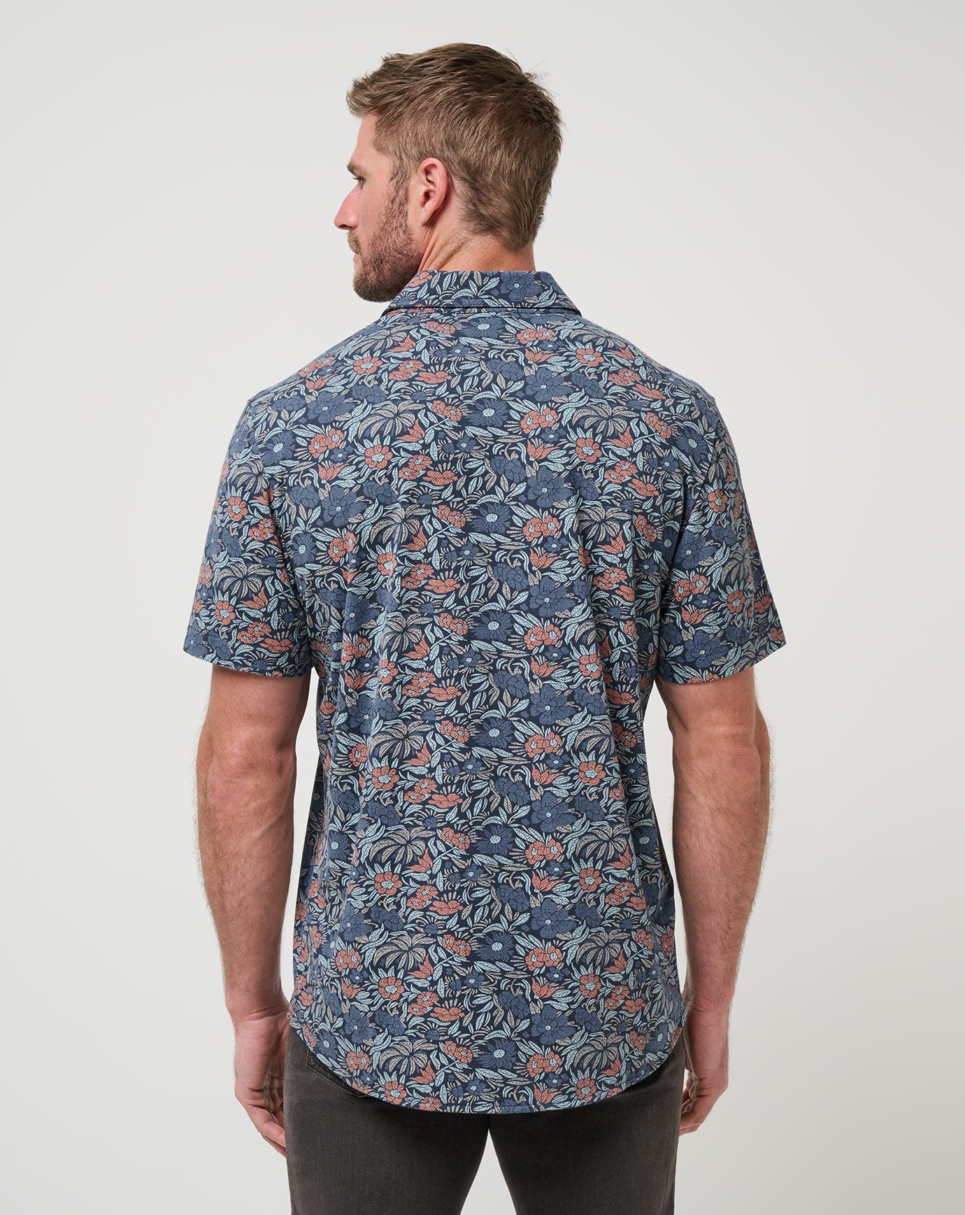 TravisMathew | Knit Day Cruise Button-Up - Mood Indigo/Vintage Indigo