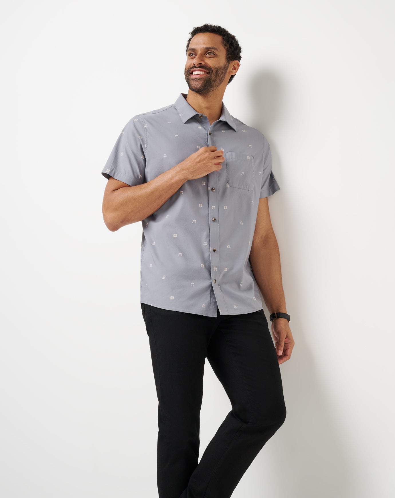 TravisMathew | French Riviera Button-Up - Quiet Shade