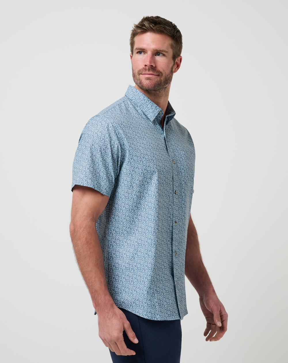 TravisMathew | Techwoven Country Mile Button-Up - Arona