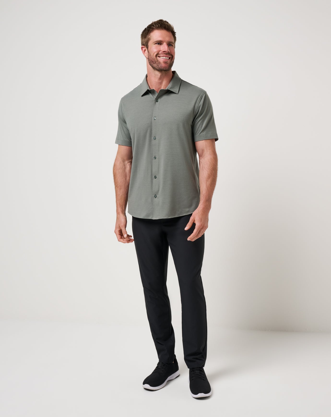 TravisMathew | The Heater Button-Up - Dark Olive