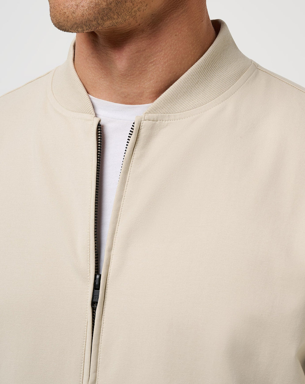 TravisMathew | Stretchknit Bomber Jacket - Italian Sand