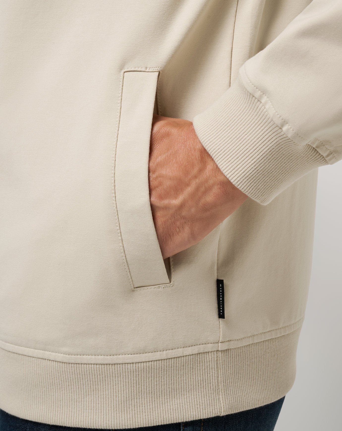 TravisMathew | Stretchknit Bomber Jacket - Italian Sand