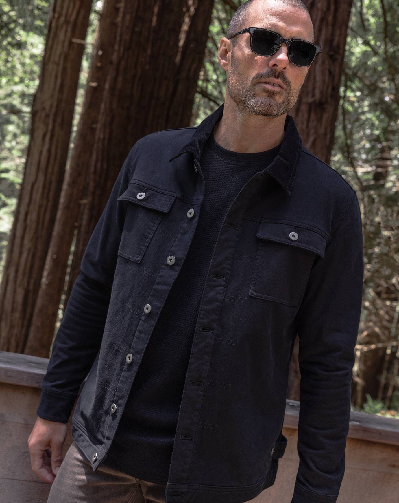 TravisMathew | Cloud Denim Cord Jacket - Black