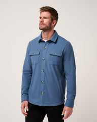 TravisMathew | Peak Fleece Shirt Jacket - Bering Sea