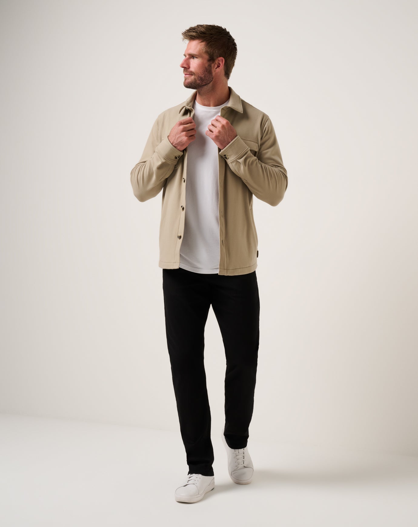 TravisMathew | Peak Fleece Shirt Jacket - Weathered Teak