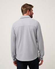 TravisMathew | Peak Fleece Shirt Jacket - Sleet