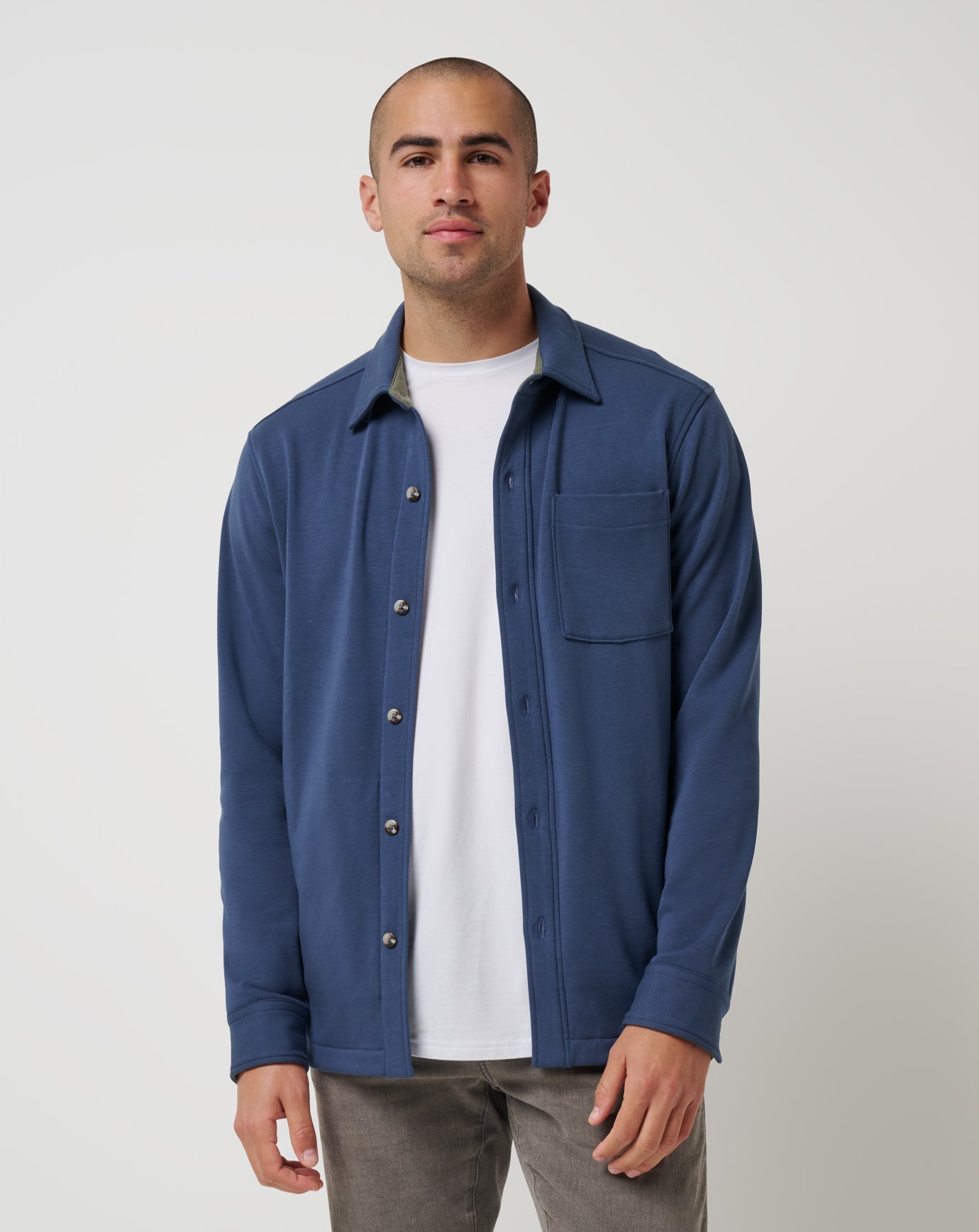 TravisMathew | Cloud Shirt Jacket - Mood Indigo