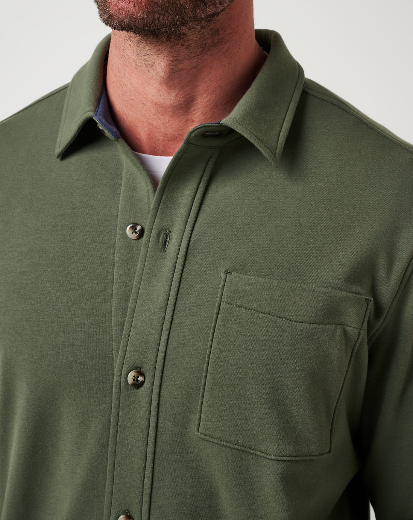 TravisMathew | Cloud Shirt Jacket - Dark Olive