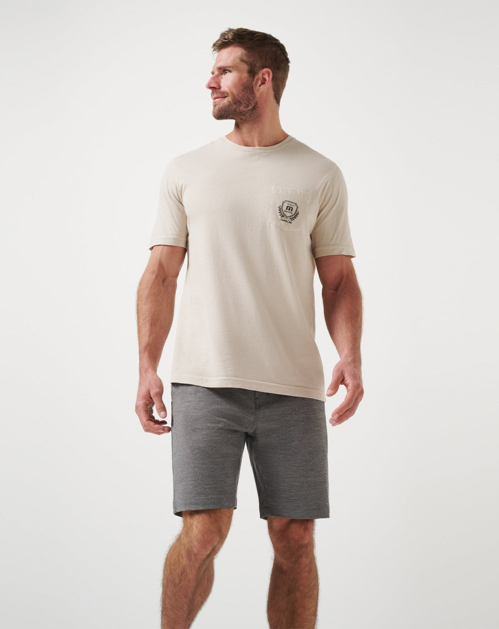 TravisMathew | Adirondack Short 9In - Heather Black
