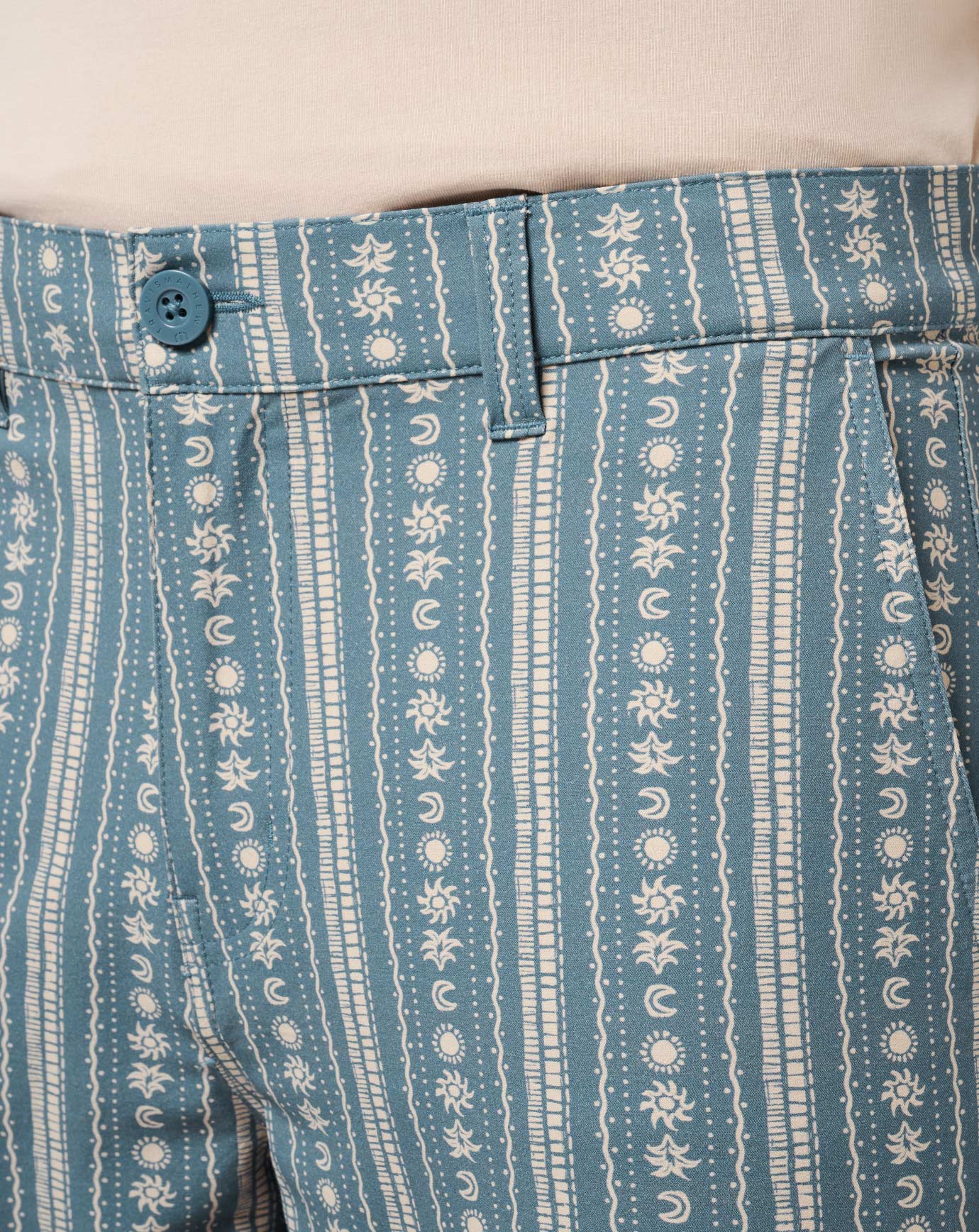 TravisMathew | Tech Chino Print Short 8In - Captains Blue