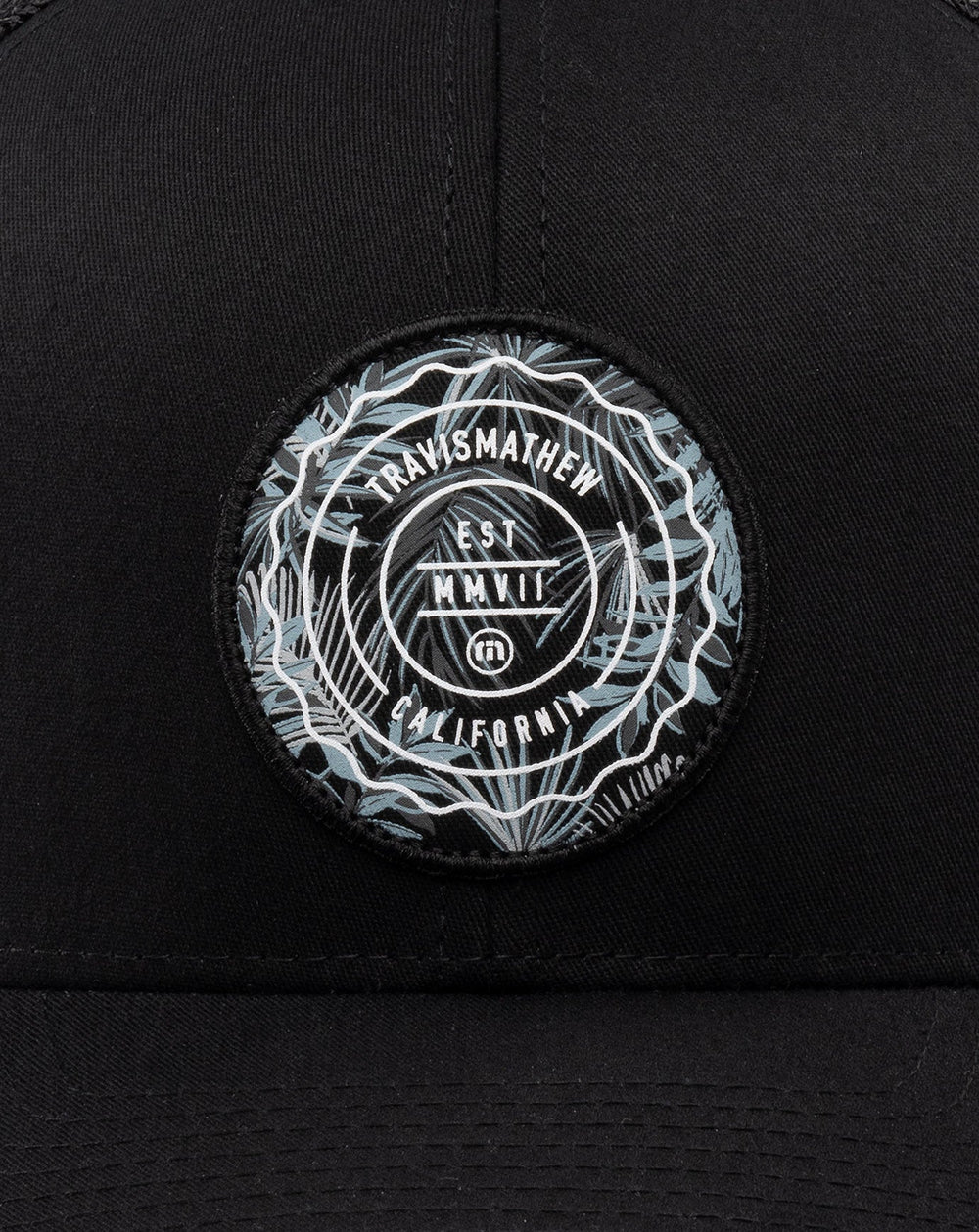 TravisMathew | The Patch Floral Snapback Hat - Black