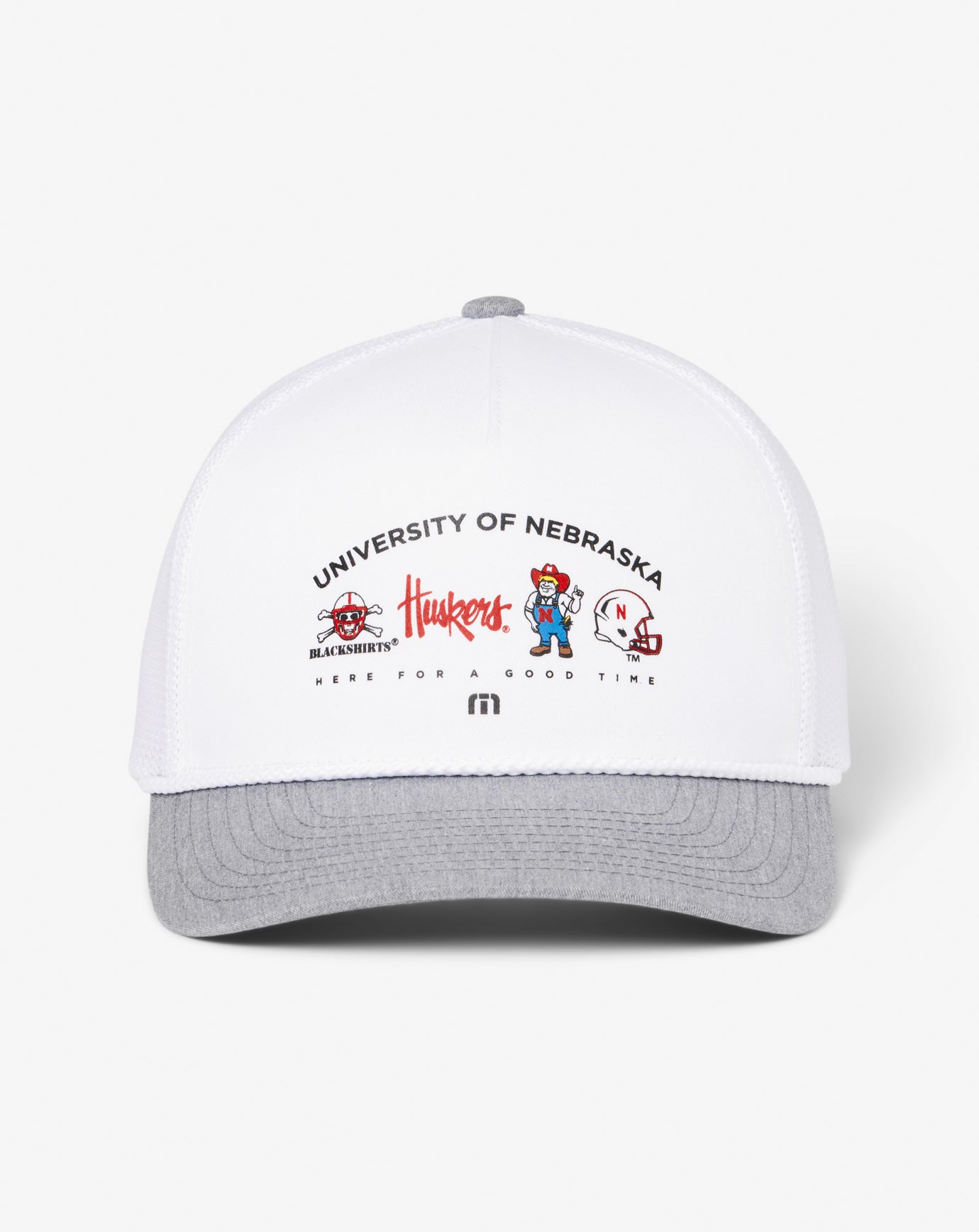 TravisMathew | Nebraska Defensive Line Snapback Hat - White