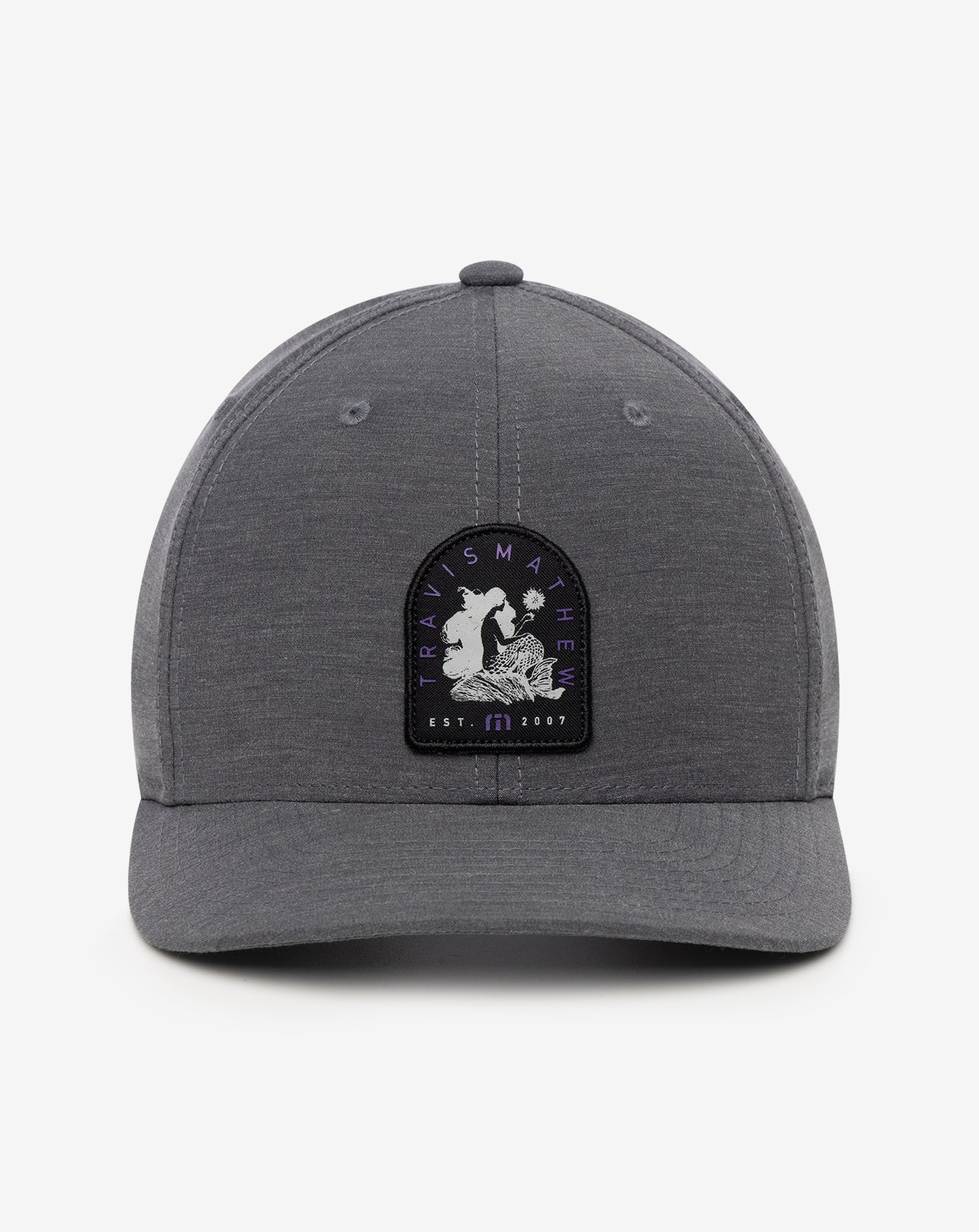 TravisMathew | Myths And Legends Snapback Hat - Heather Grey Pinstripe