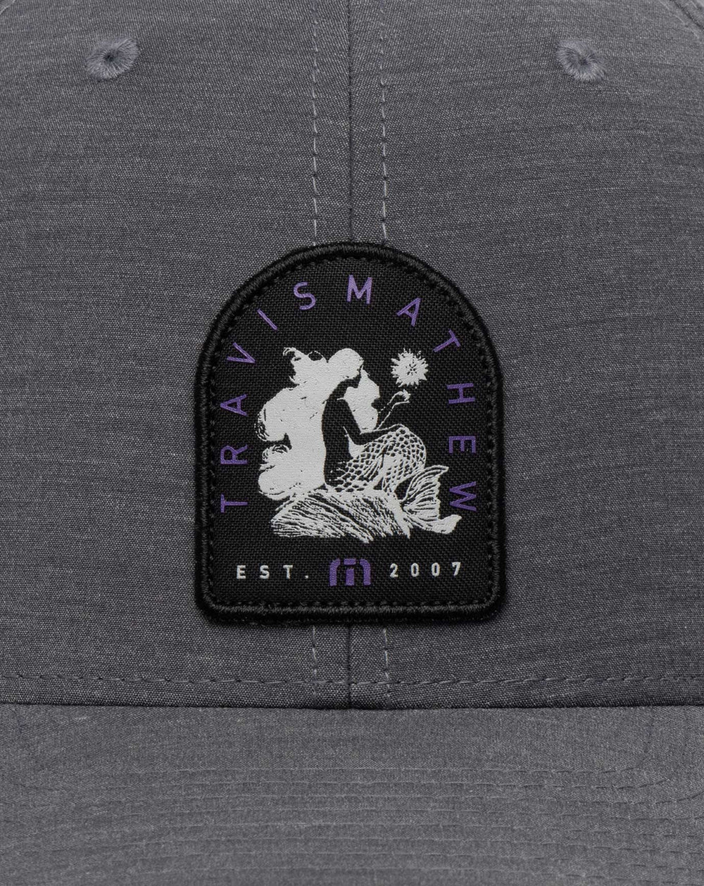 TravisMathew | Myths And Legends Snapback Hat - Heather Grey Pinstripe
