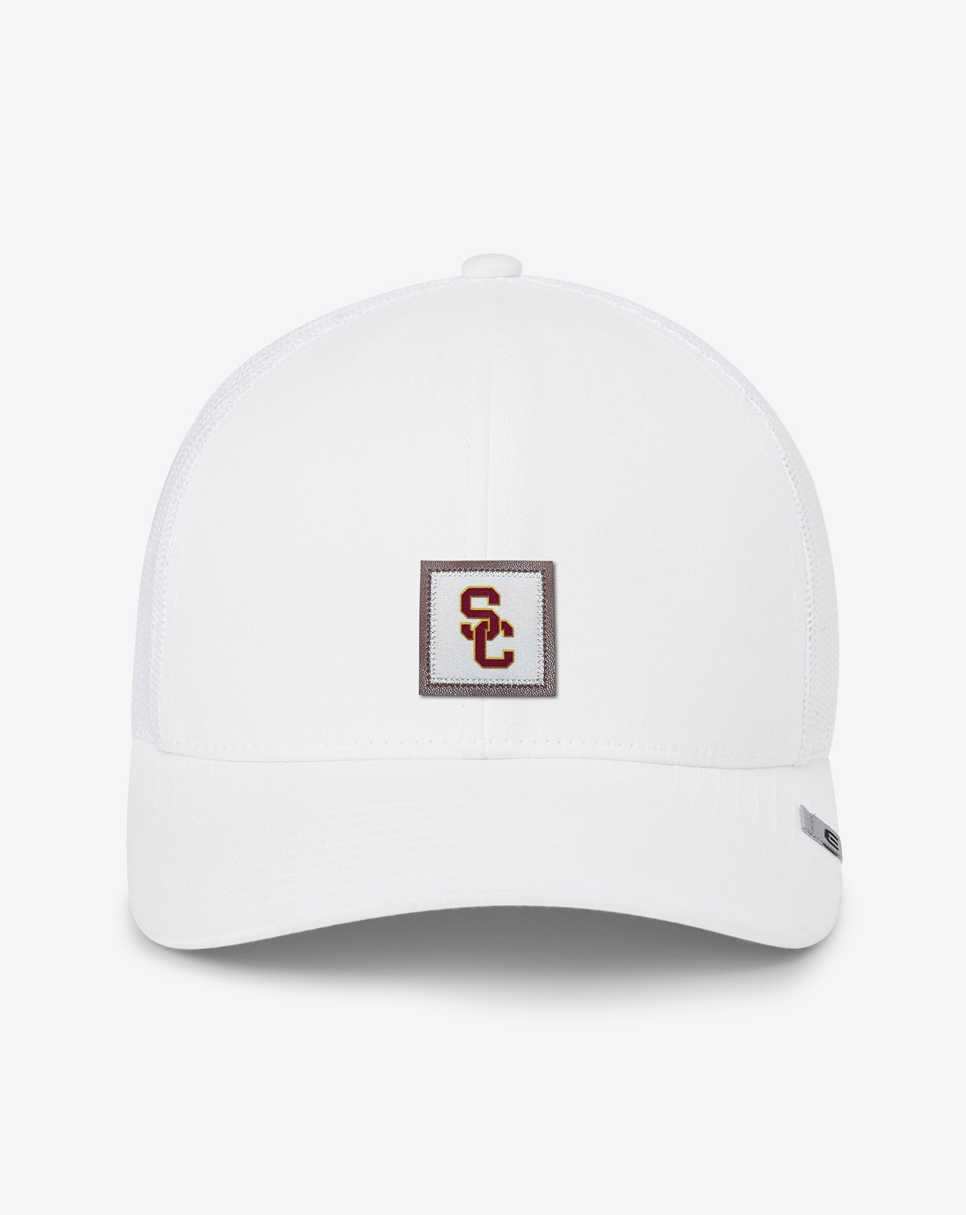TravisMathew | USC Leather Patch Snapback Hat - White