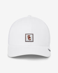 TravisMathew | USC Leather Patch Snapback Hat - White