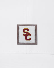 TravisMathew | USC Leather Patch Snapback Hat - White