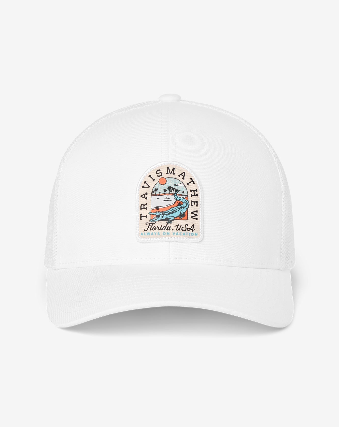TravisMathew | Gator Glade Snapback Hat - White