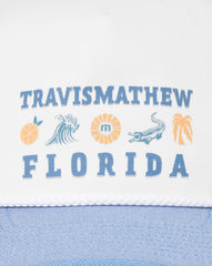 TravisMathew | Bring The Sunscreen Snapback Hat - White