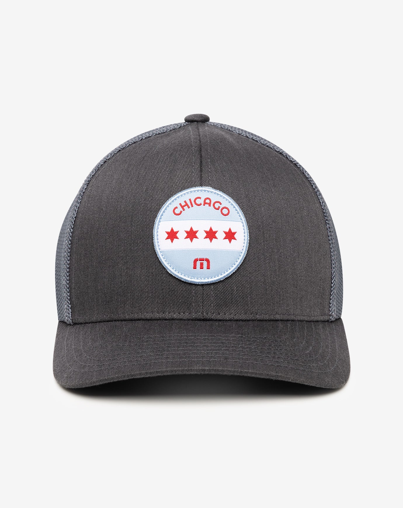 TravisMathew | Midway Fitted Hat - Heather Grey Pinstripe